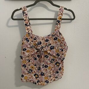 Madewell Floral Camisole in Pink and Yellow